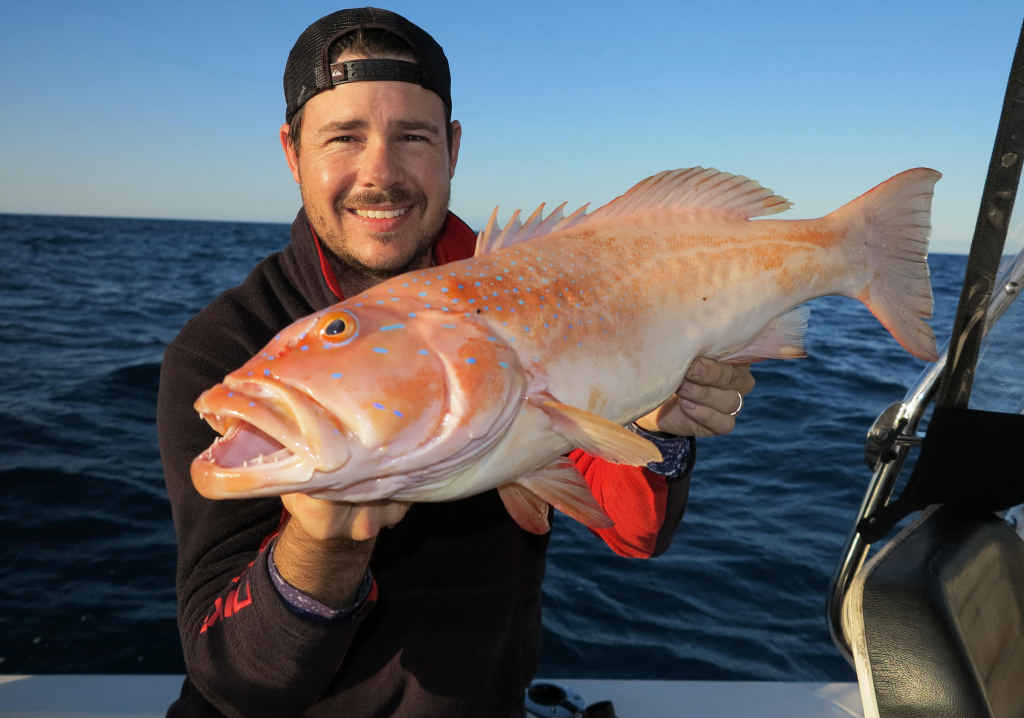BIG RED: John Boon from Extreme Fishing Solutions with another of his favourites. BIG RED: John Boon from Extreme Fishing Solutions with another of his favourites.